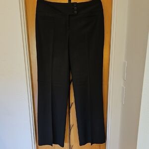 Ann Taylor Size 10 Curvy Black Wide Leg Pants